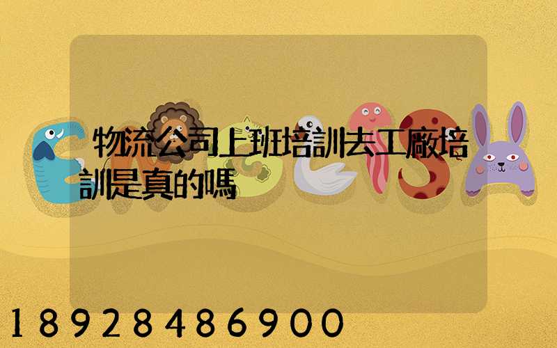 物流公司上班培訓去工廠培訓是真的嗎