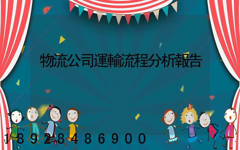 物流公司運輸流程分析報告
