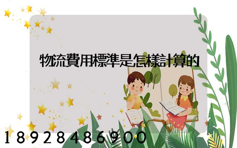 物流費用標準是怎樣計算的