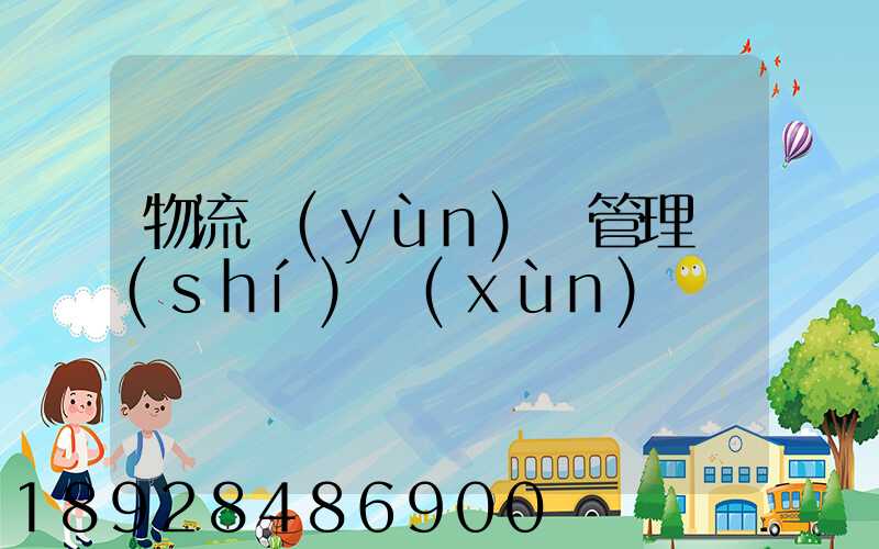 物流運(yùn)輸管理實(shí)訓(xùn)
