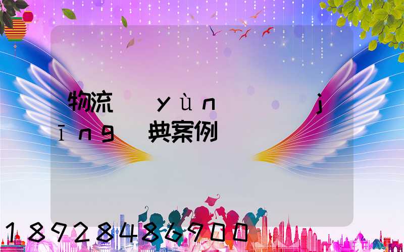 物流運(yùn)輸經(jīng)典案例