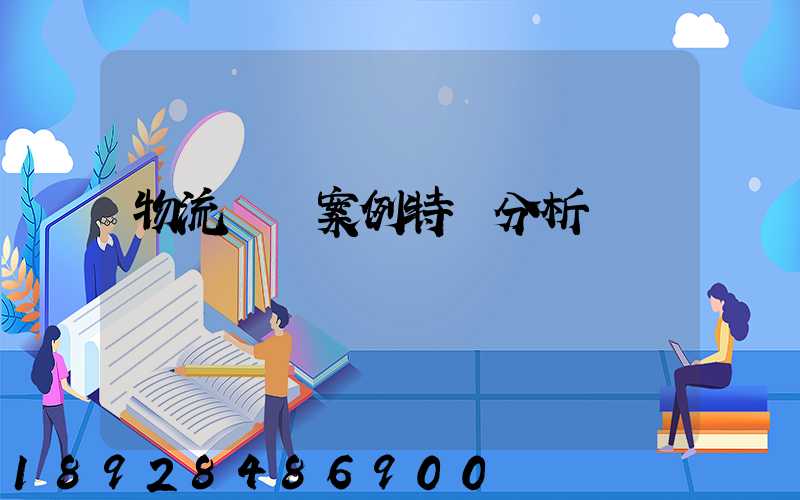 物流運輸案例特點分析