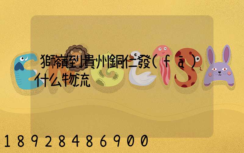 獅嶺到貴州銅仁發(fā)什么物流