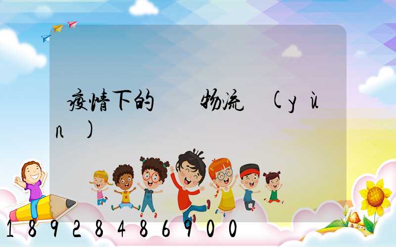 疫情下的國際物流運(yùn)輸