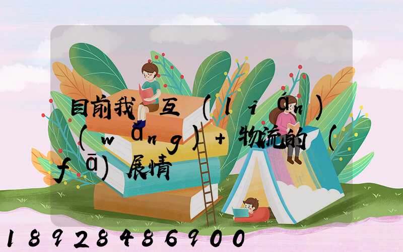 目前我國互聯(lián)網(wǎng)+物流的發(fā)展情況