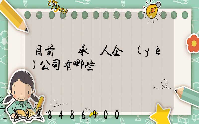 目前無車承運人企業(yè)公司有哪些