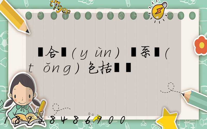 綜合運(yùn)輸系統(tǒng)包括幾種