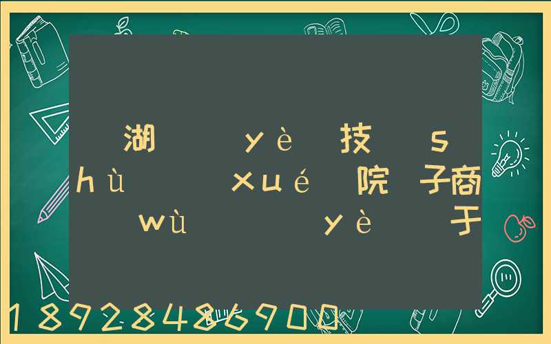 蕪湖職業(yè)技術(shù)學(xué)院電子商務(wù)專業(yè)屬于那個系