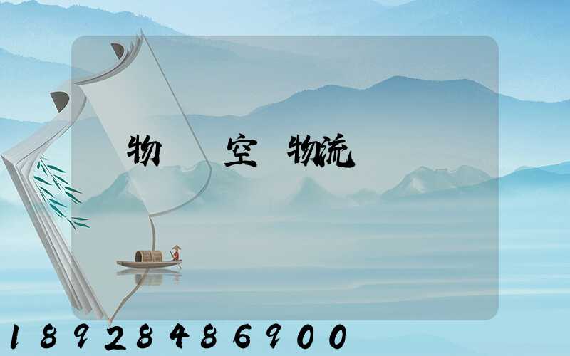 貨物國際空運物流運輸