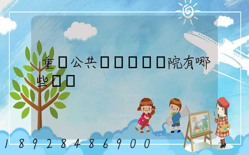 重慶公共運輸職業學院有哪些專業