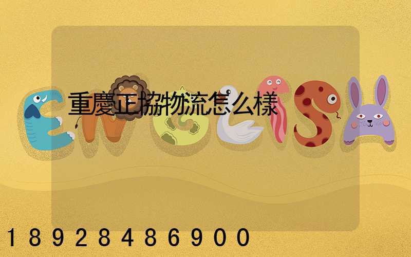 重慶正協物流怎么樣