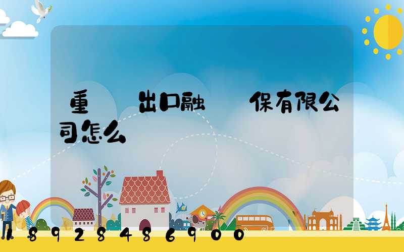 重慶進出口融資擔保有限公司怎么樣