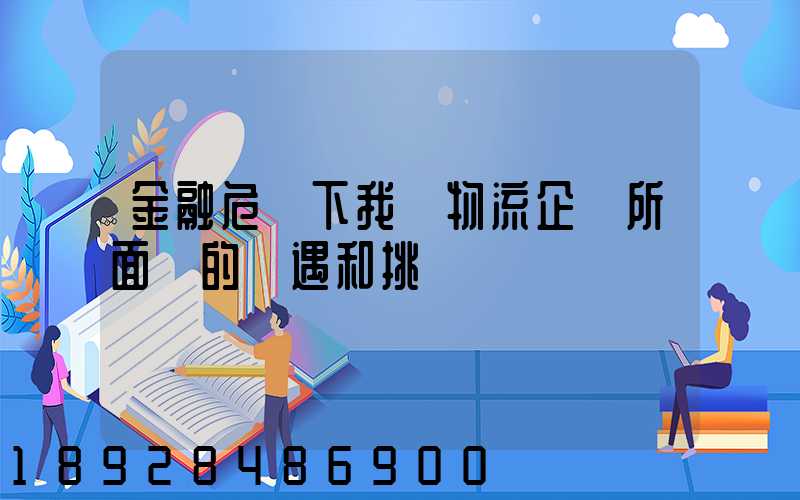 金融危機下我國物流企業所面對的機遇和挑戰