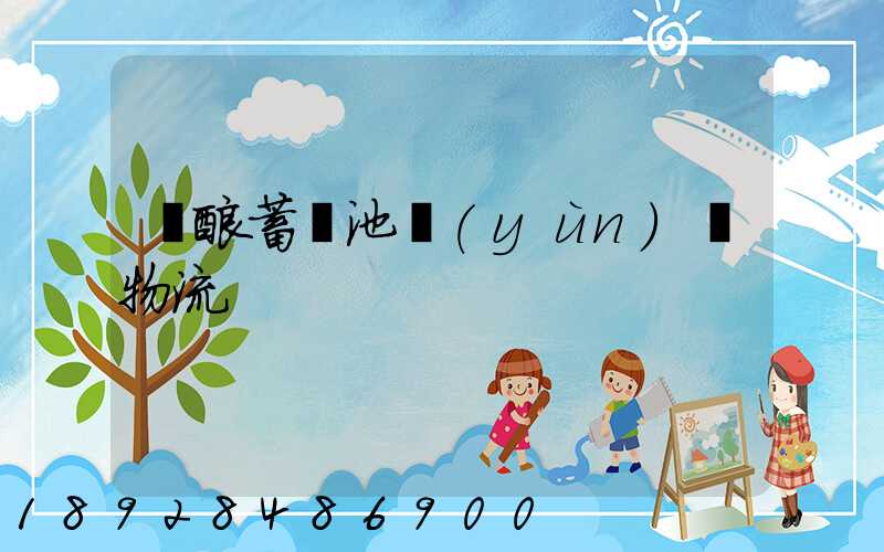 鉛酸蓄電池運(yùn)輸物流