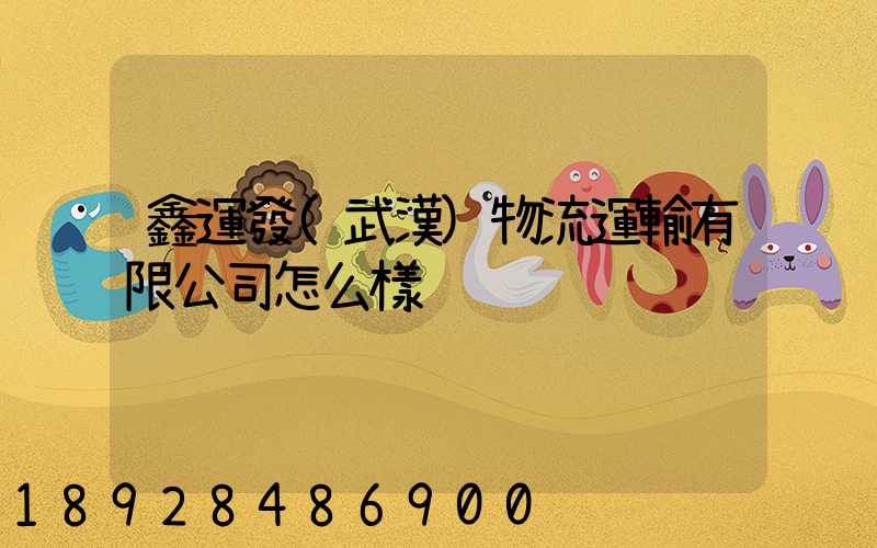 鑫運發(武漢)物流運輸有限公司怎么樣