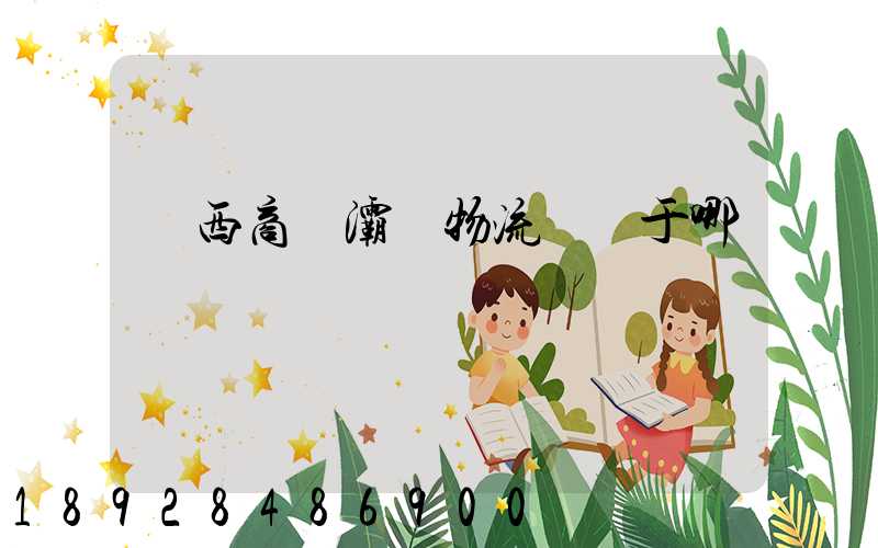 陜西商儲灞橋物流園屬于哪個區