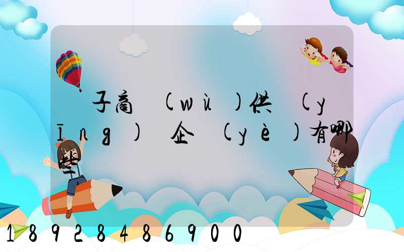 電子商務(wù)供應(yīng)鏈企業(yè)有哪些