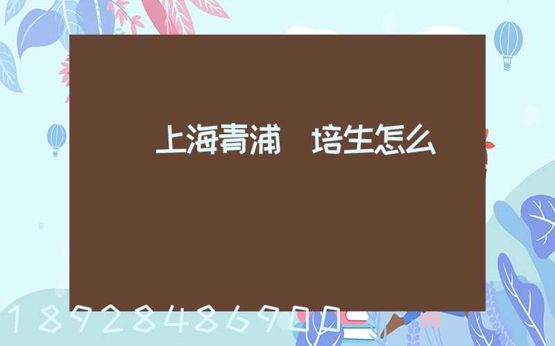 順豐上海青浦運培生怎么樣